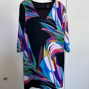 Trina Turk Multicolor Sheath Dress with Multicolor Design Size 12